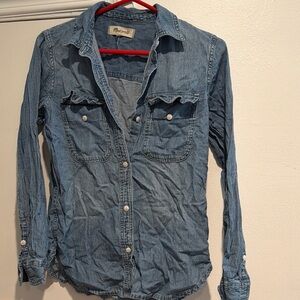 Madewell Indigo Button-Up Shirt
